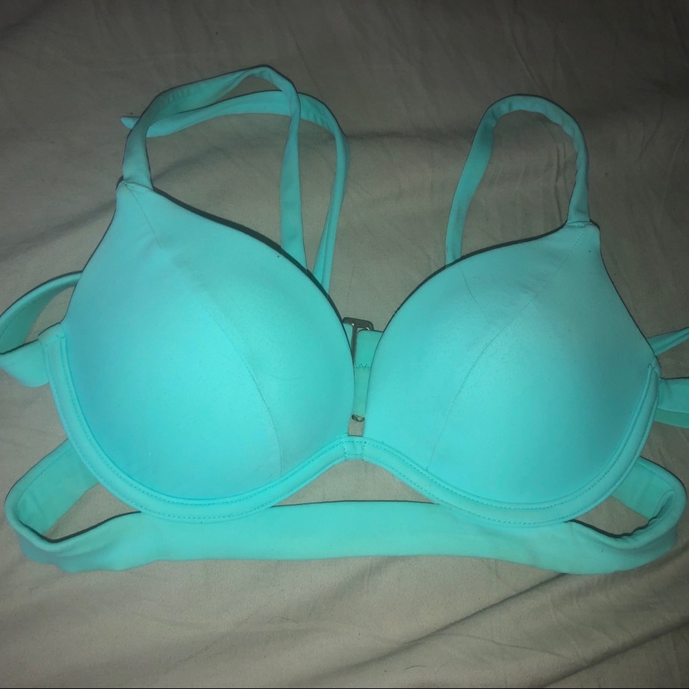 Blue Victoria secret bikini top